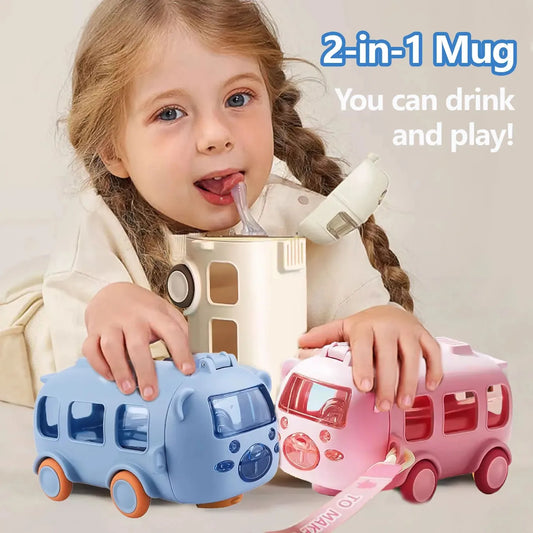 (Free Home delivery) Bus Water Bottle 500ml Water Drinking Bottle for Child Travel
