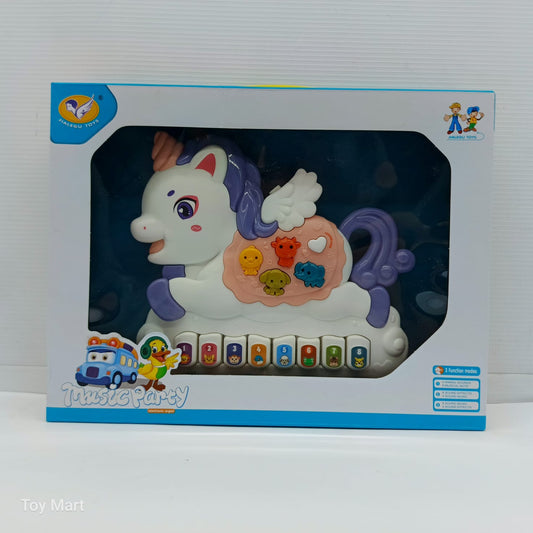 Jialegu Toys Music Party Unicorn Piano Toy with Animal Sounds & Melodies