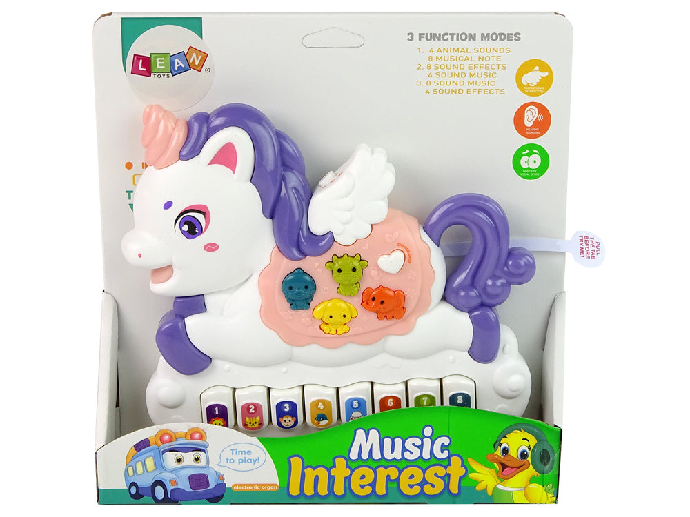 Jialegu Toys Music Party Unicorn Piano Toy with Animal Sounds & Melodies