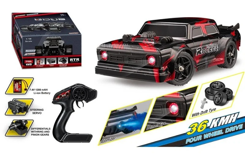 Rocket R/C Drift Car with 2.4GHz 4WD