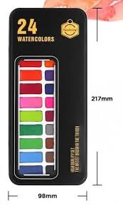 24-Colour Watercolor Paint Set with Box