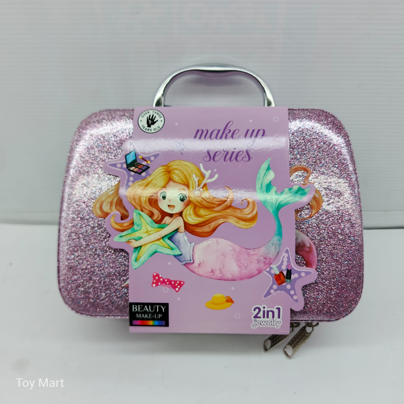 2-in-1 Mermaid Beauty Makeup and Jewelry Set