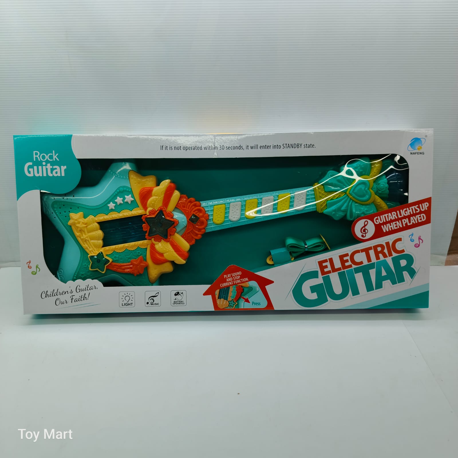 Rock Guitar Children's Electric Toy Guitar with Lights and Sounds