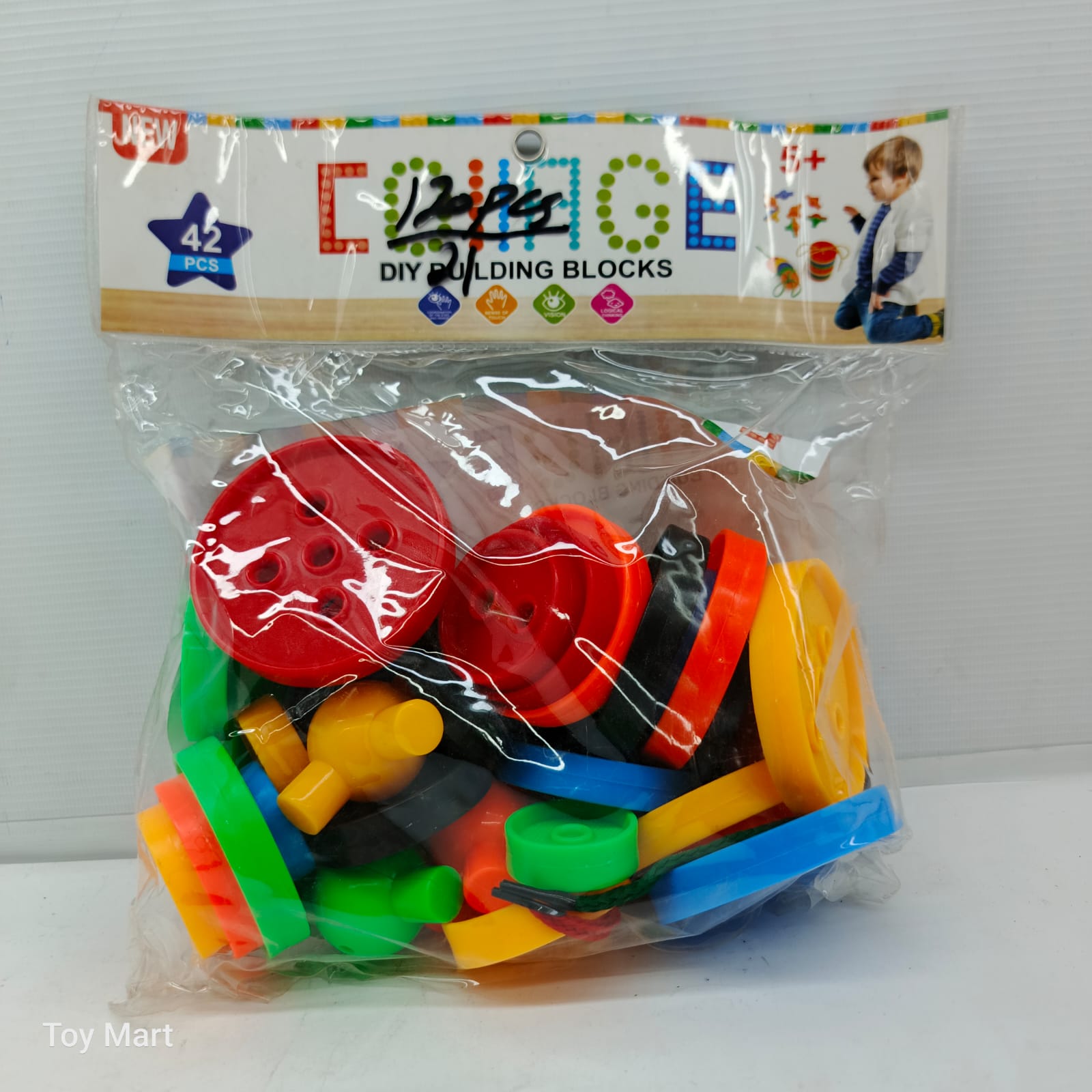 42 Pcs Wheels & Connectors Set