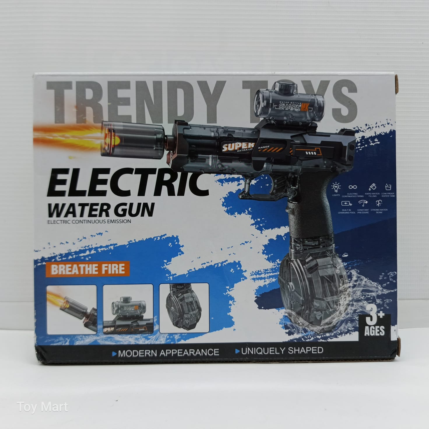 Electric Fire Water Gun With Lights