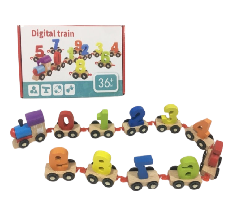 Wooden Digital Train game