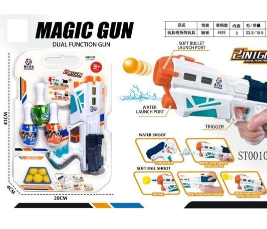 Water Gun With Soft Bullet Set 2 In 1