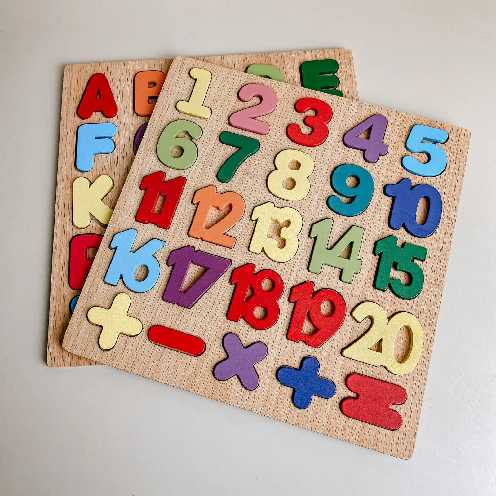 Wooden Alphabet Puzzle Board for Toddlers