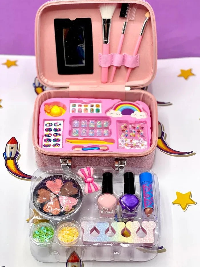 2-in-1 Mermaid Beauty Makeup and Jewelry Set