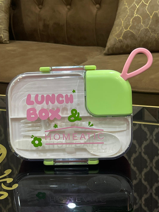 Lunch Box 2 Compartment With Spoons ( 25% OFF )