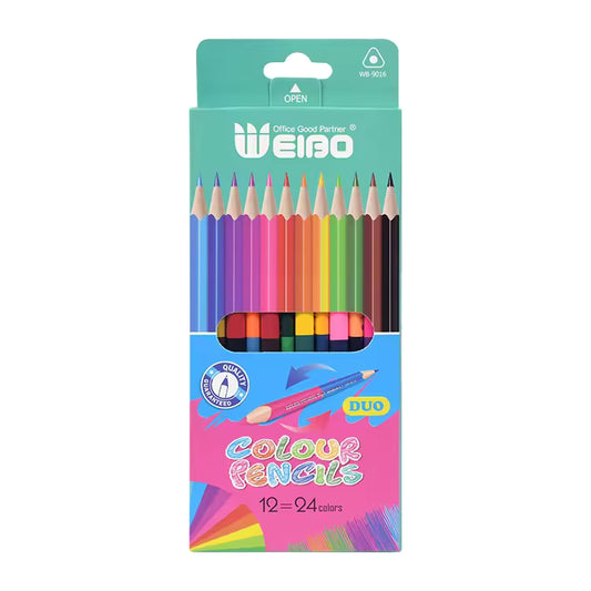 Weibo Jumbo 12 Colour Pencils